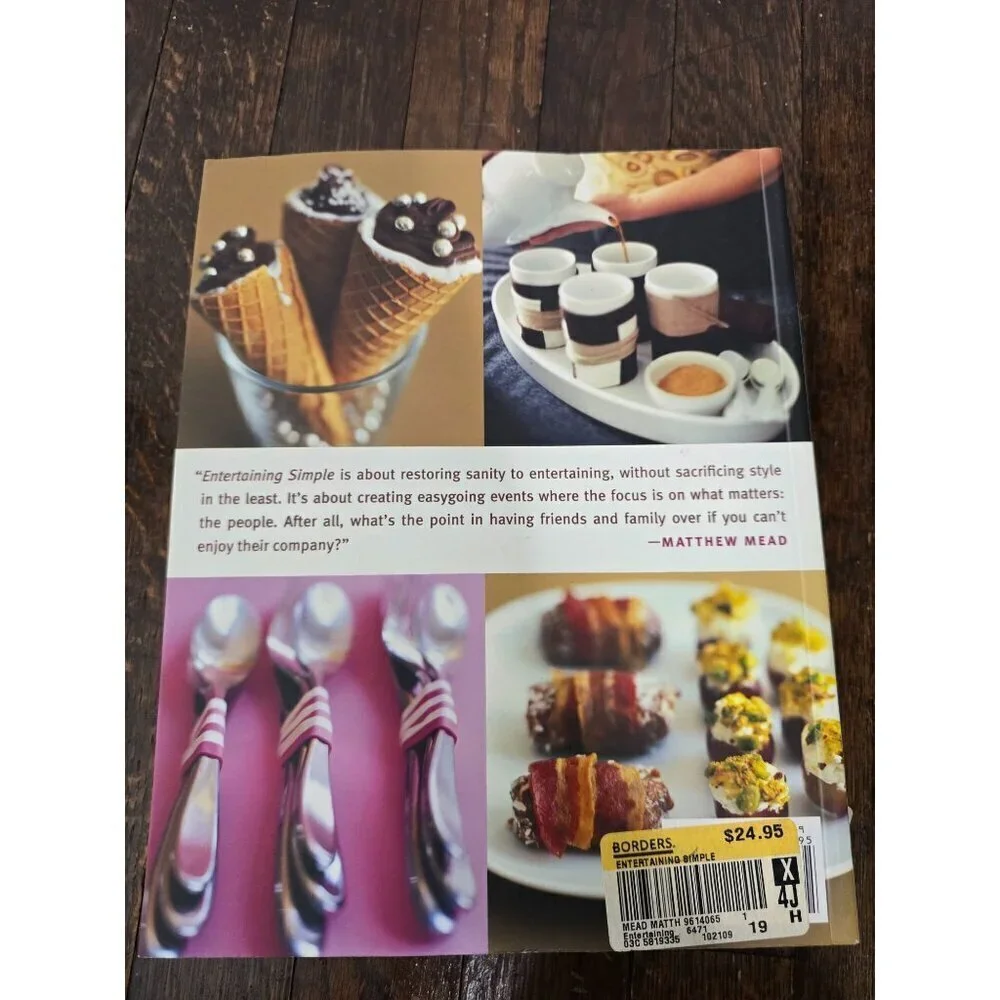 Entertaining Simple by Matthew Mead Cookbook Menus Party Ideas